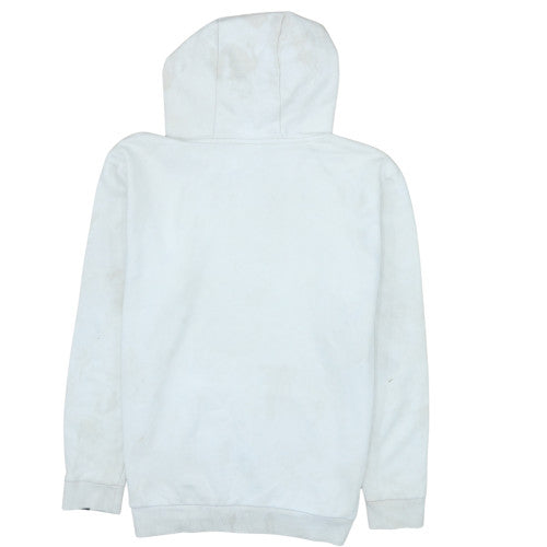 Ellesse Men's White Pullover Hoodie M Fleece Logo Sweatshirt