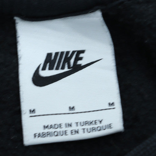 Nike Womens Black Medium Pullover Sweatshirt with Graphic Logo