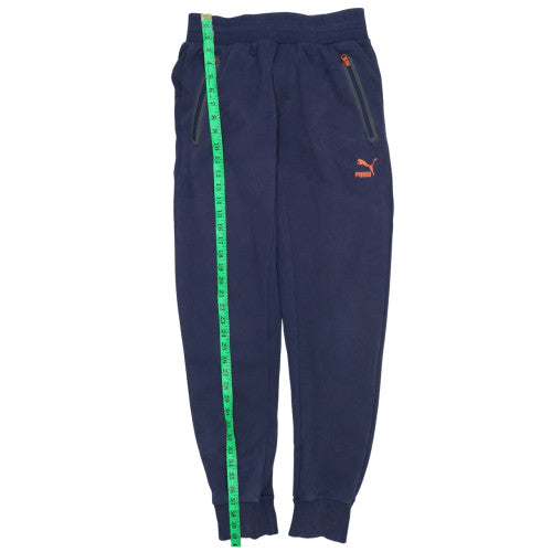 Puma Mens Blue Jogger Sweatpants M Cotton Blend Fleece