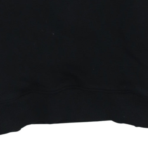 Tommy Hilfiger Boys Black Hoodie Size 164 Cotton Blend Pullover