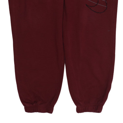 Nike Men's Red XL Fleece Sweatpants Elastic Waist Logo Casual