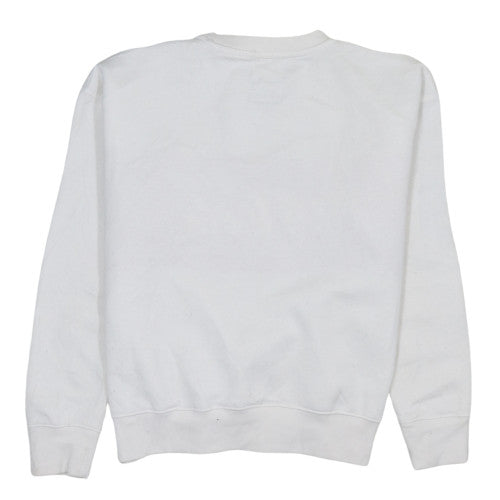 Tommy Jeans Coca-Cola White Red Women's L Sweatshirt Crew Neck Cotton Blend