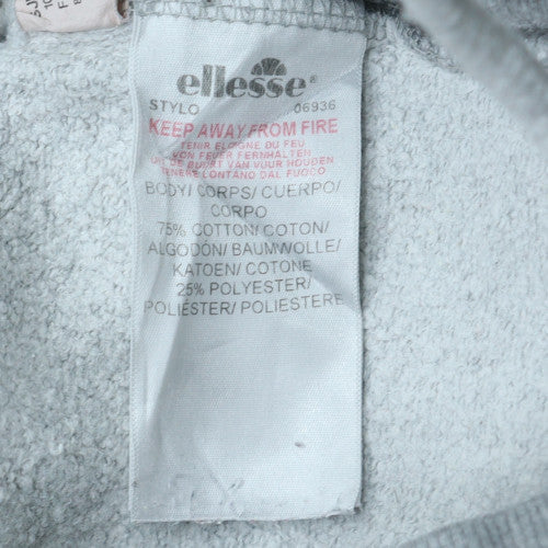 Ellesse Women Grey Jogger Sweatpants UK 6 Cotton Blend Casual