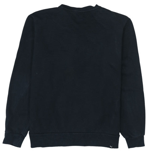 Puma Men's Black Crew Neck Logo Sweatshirt Size M