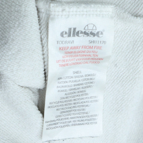 Tommy Jeans Men's White L Relaxed Fit Crew Neck Sweatshirt