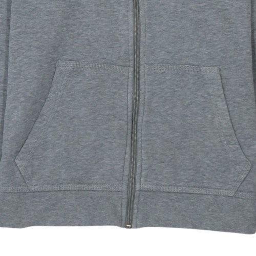 Nike Boys Grey Full Zip Hoodie XL 13-15 Years Fleece Sweatshirt