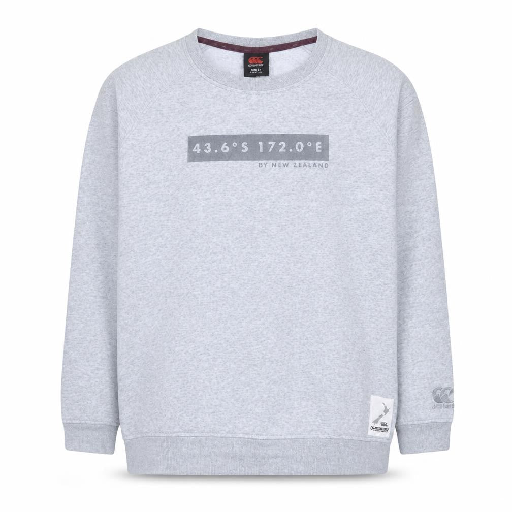 Canterbury Teens Grey Crew Neck Pullover Sweatshirt Size 14