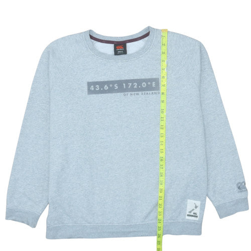 Canterbury Teens Grey Crew Neck Pullover Sweatshirt Size 14
