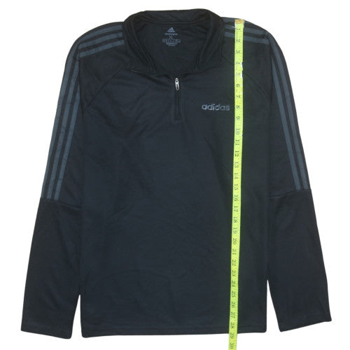 adidas Men’s Black XL 1/4 Zip Pullover Sweatshirt Primegreen AEROREADY