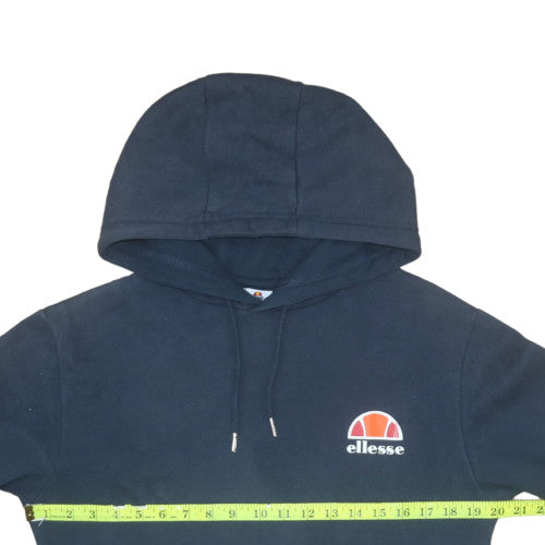 Ellesse Mens Blue Pullover Hoodie Small Regular Fit Logo Fleece
