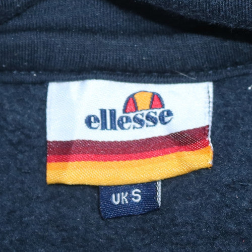 Ellesse Mens Blue Pullover Hoodie Small Regular Fit Logo Fleece