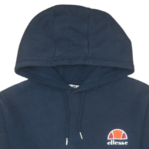 Ellesse Mens Blue Pullover Hoodie Small Regular Fit Logo Fleece