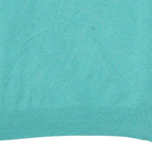 Ralph Lauren Men's Green M V-Neck Cotton Jumper Classic Knit