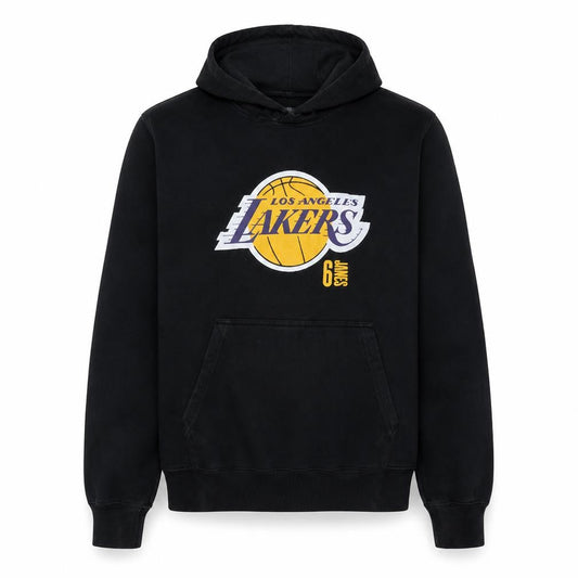 NBA Mens Black Pullover Hoodie Los Angeles Lakers M Regular Fit