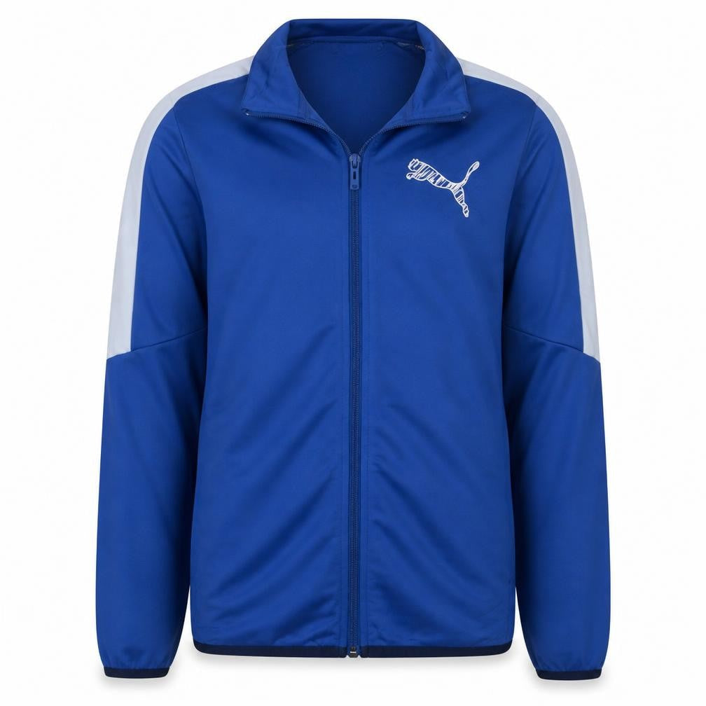 Puma Boys Blue 13-14 Years Track Jacket Full Zip Lightweight Sports Top
