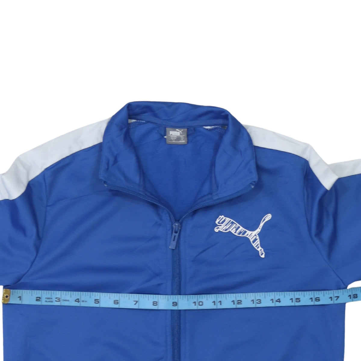 Puma Boys Blue 13-14 Years Track Jacket Full Zip Lightweight Sports Top
