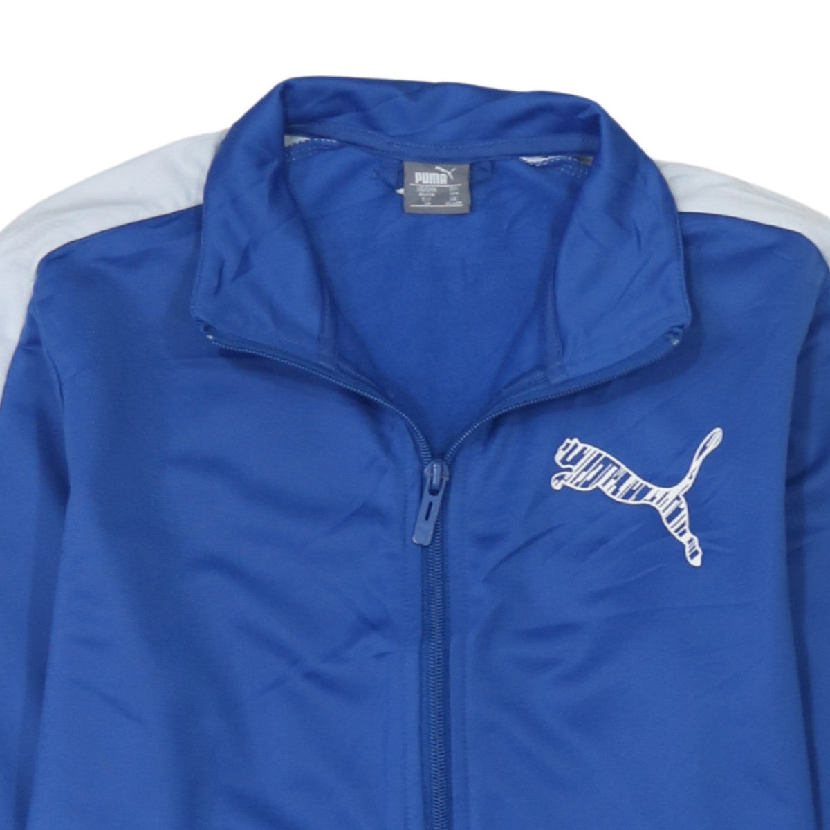 Puma Boys Blue 13-14 Years Track Jacket Full Zip Lightweight Sports Top