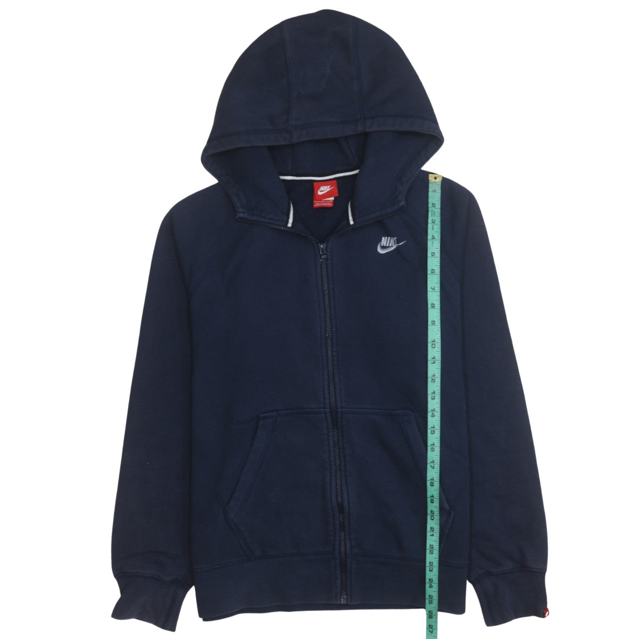 Nike Men's Blue Full Zip Hoodie L Fleece Sweatshirt