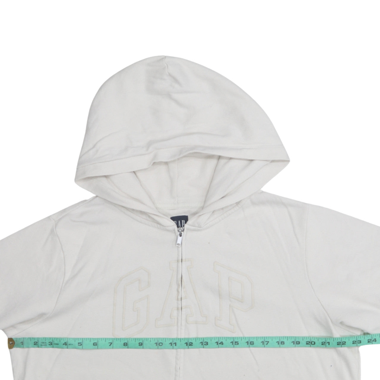 GAP Men’s Ivory Full Zip Hoodie XL Classic Cotton Blend
