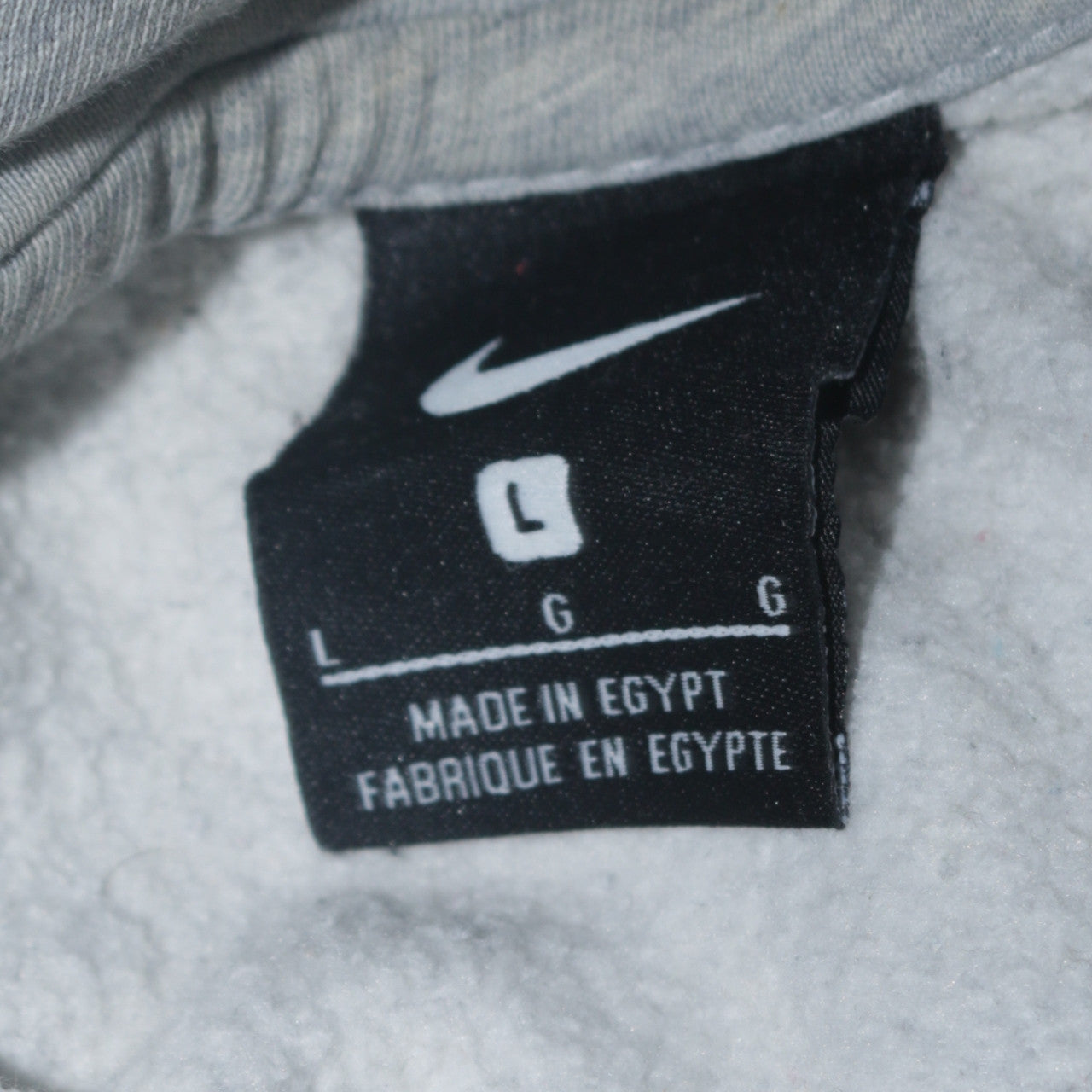 Nike Men's Grey Pullover Hoodie L Regular Fit Sports Style