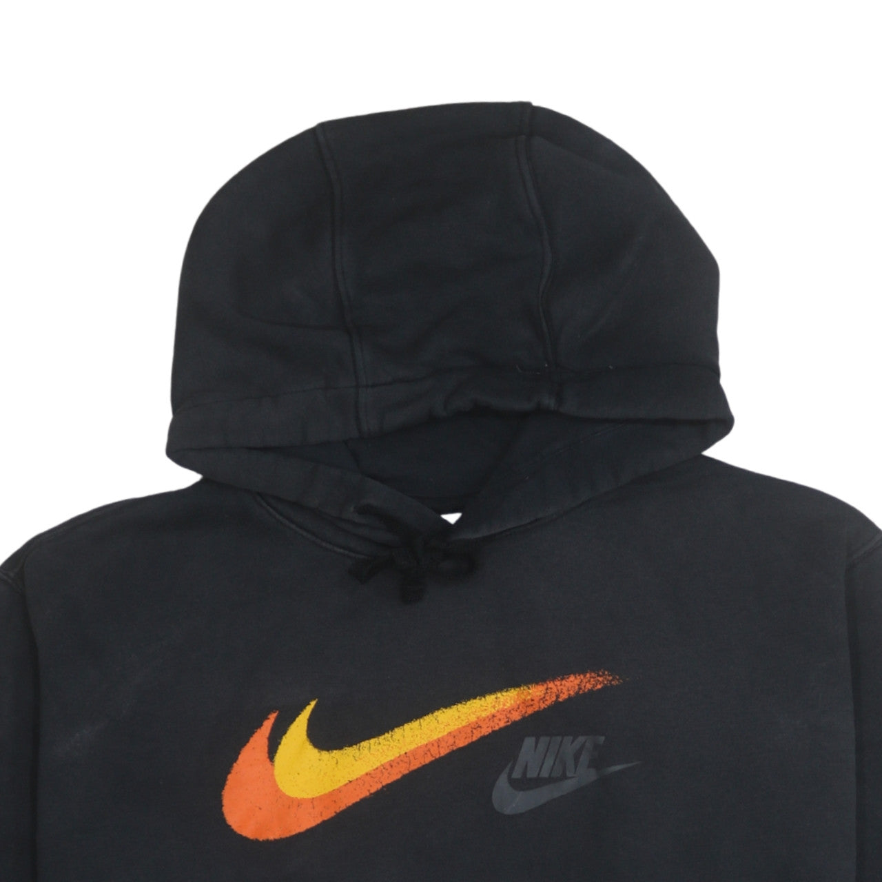 Nike Men's Black XL Pullover Hoodie with Logo Graphic Print