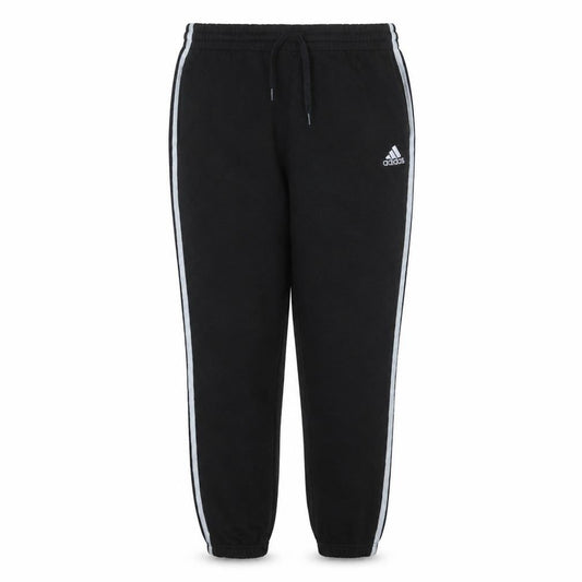 Adidas Women’s Black XL Jogger Trousers with White Stripes