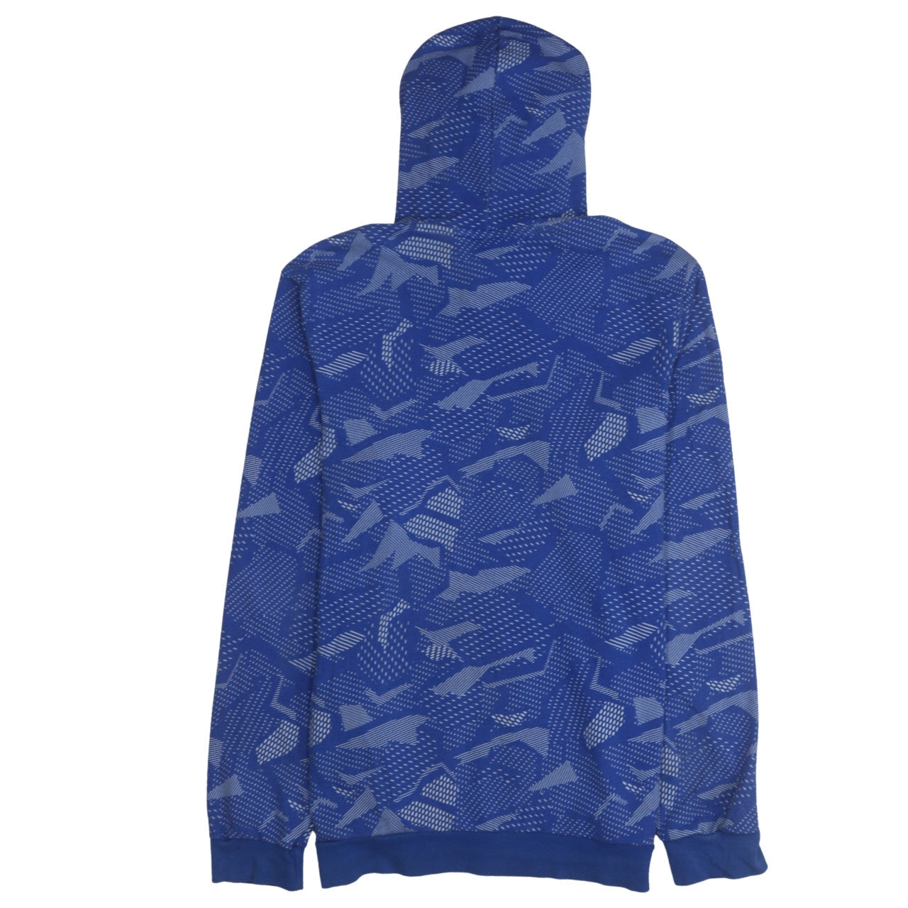 Adidas Men's Blue Pullover Hoodie Size M Sports Fleece Logo