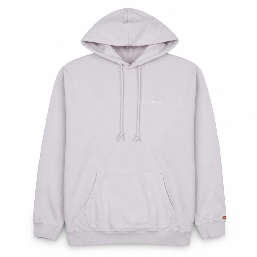 Levi's Women Pink Relaxed Pullover Hoodie Size L Cotton Blend