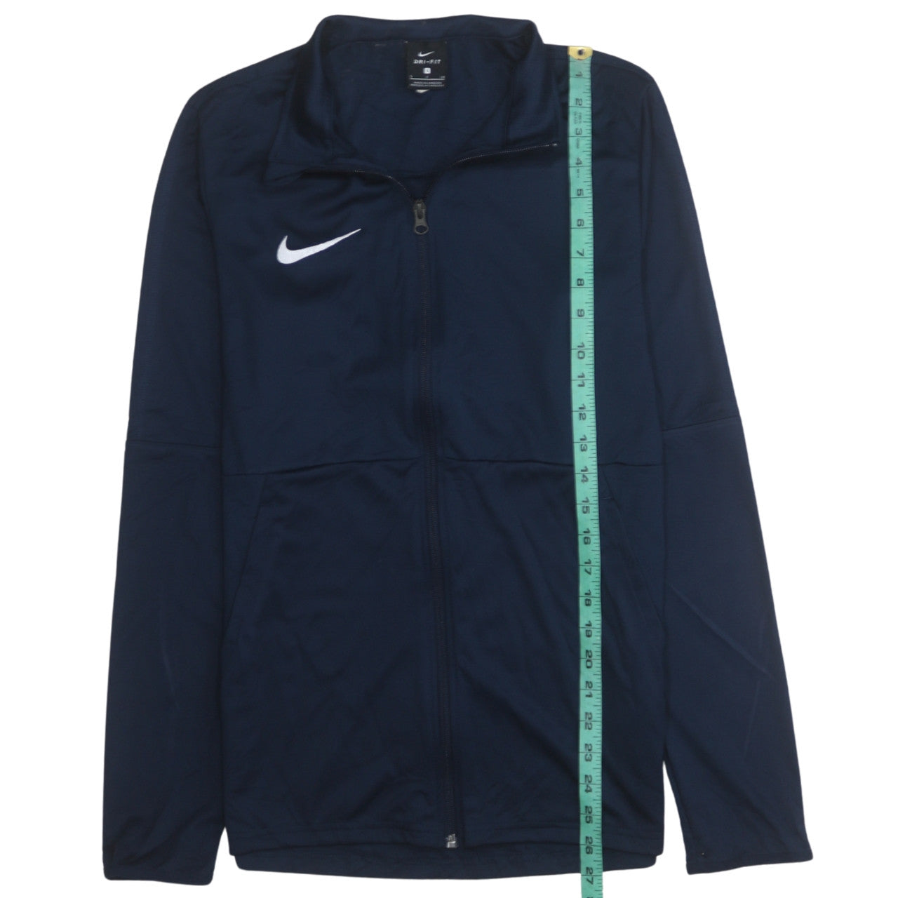 Nike Men's Blue Dri-Fit Track Jacket Size S Full Zip Lightweight