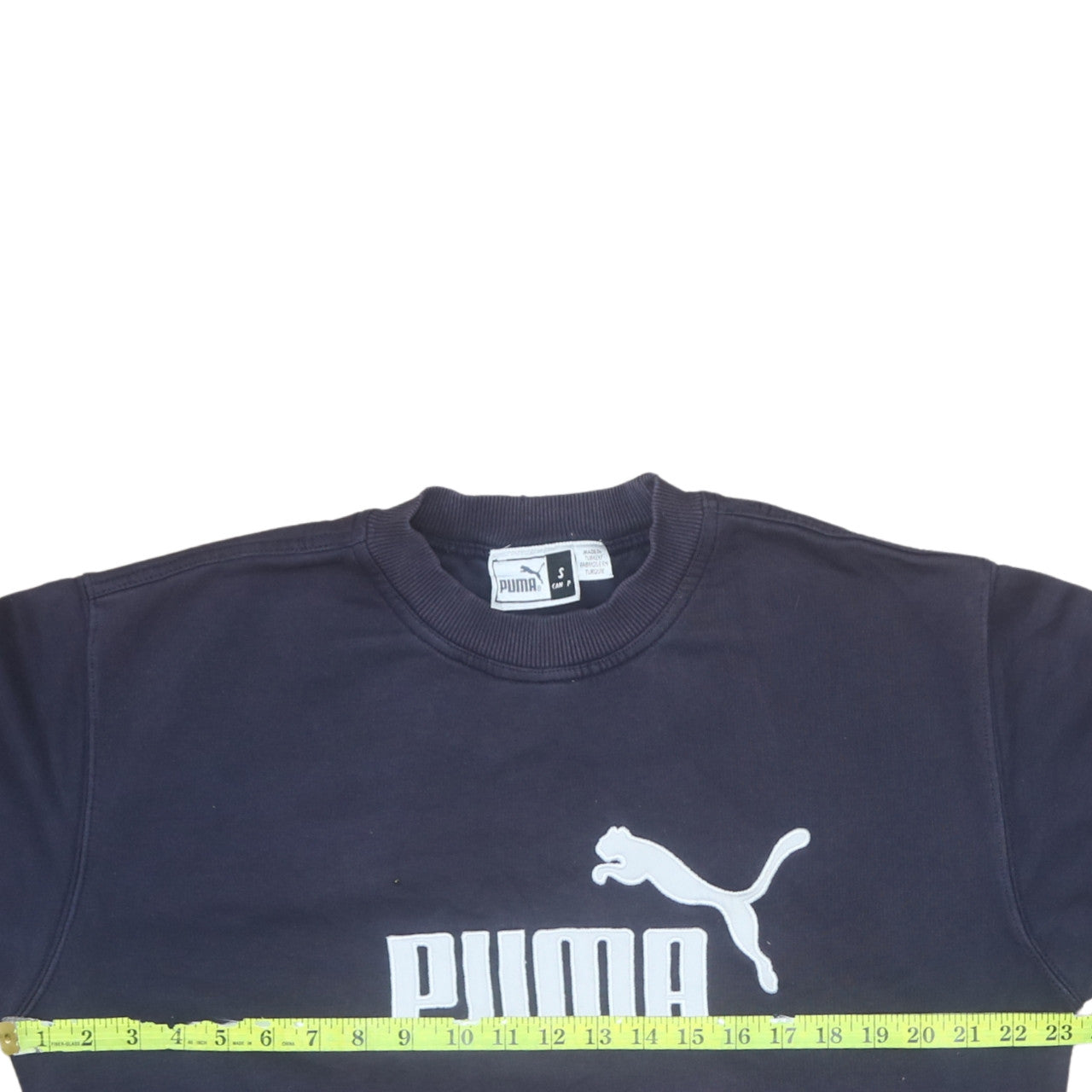 Puma Men's Blue Crew Neck Pullover Sweatshirt Size S