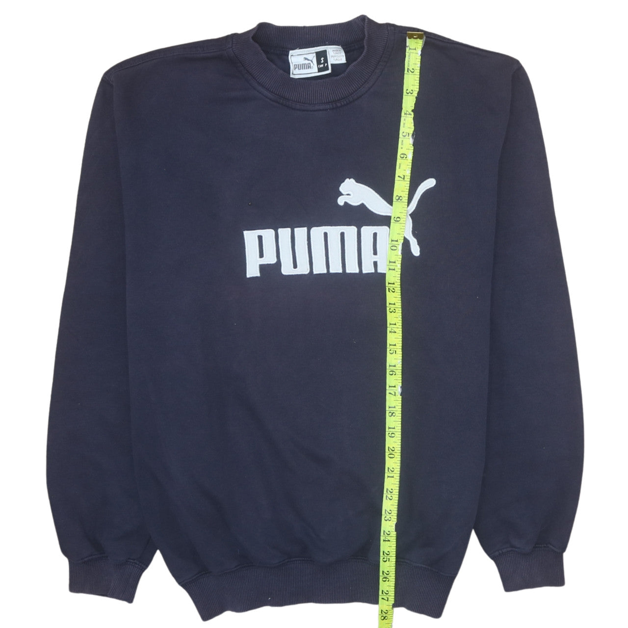 Puma Men's Blue Crew Neck Pullover Sweatshirt Size S