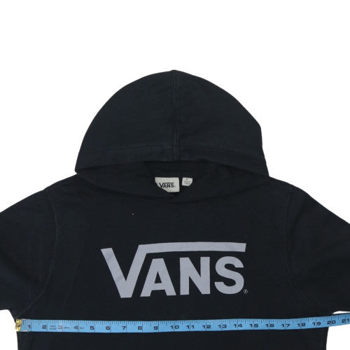 Vans Boys Black Pullover Hoodie L Fleece Logo Streetwear Skateboarding