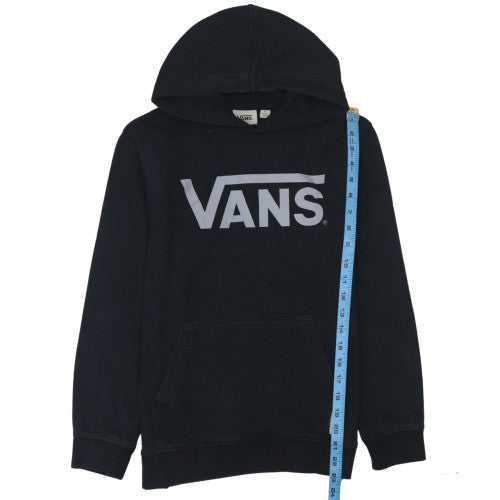Vans Boys Black Pullover Hoodie L Fleece Logo Streetwear Skateboarding
