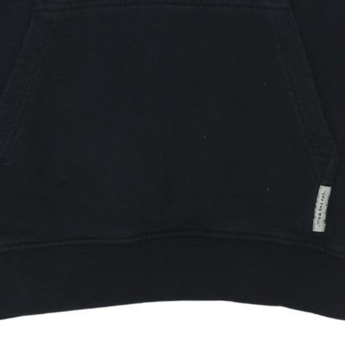 Vans Boys Black Pullover Hoodie L Fleece Logo Streetwear Skateboarding