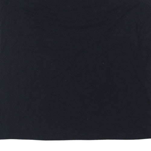 Champion Men's Black Sleeveless Crew Neck Cotton Sports T-Shirt Small