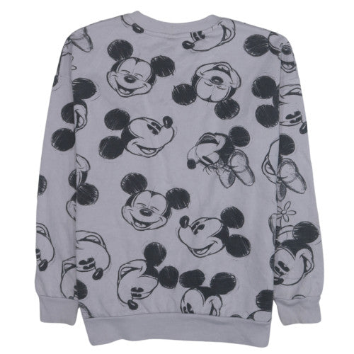Pep&Co Disney Mickey Mouse Grey Sweatshirt Women Medium 12-14