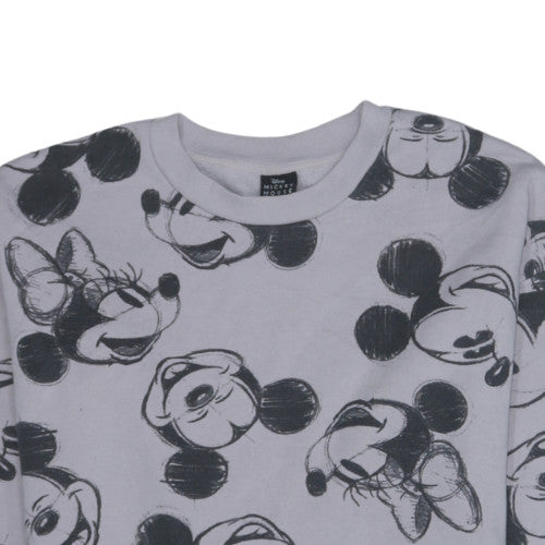 Pep&Co Disney Mickey Mouse Grey Sweatshirt Women Medium 12-14
