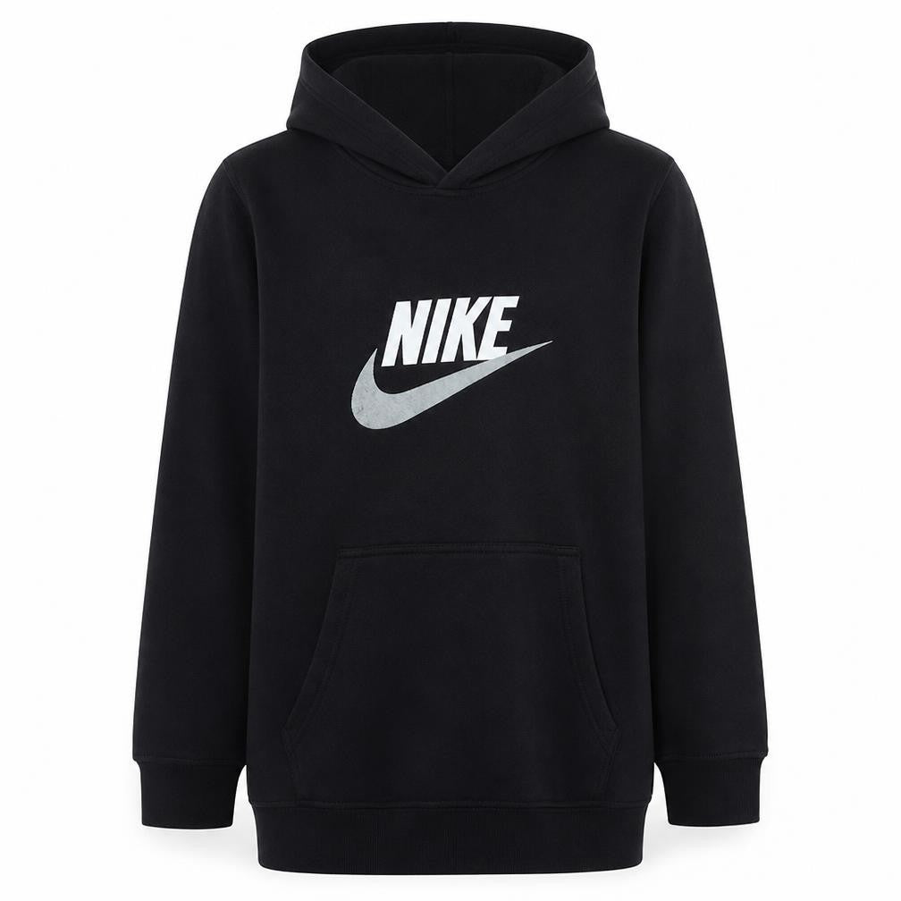 Nike Boys Black Pullover Hoodie XL 13-15 Years Classic Fleece Sweatshirt