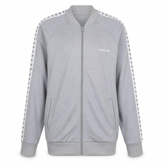 Adidas Boys Grey 16 Years Track Jacket Full Zip Athletic Casual