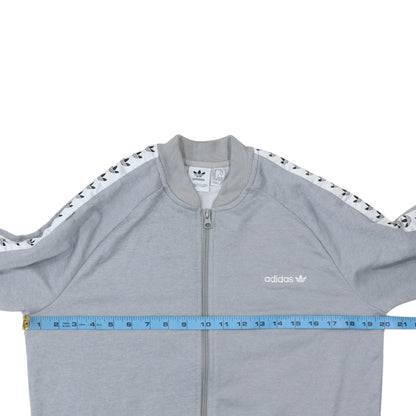Back view of Adidas boys’ grey 16 years track jacket full zip athletic casual