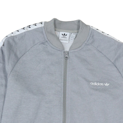 Additional view of Adidas boys’ grey 16 years track jacket full zip athletic casual