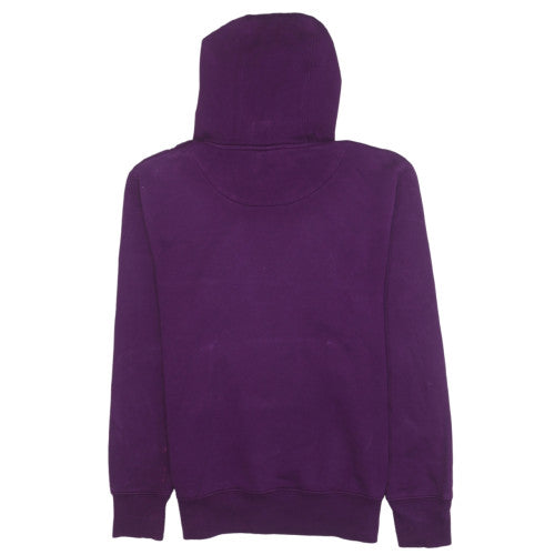 Canterbury Women's Purple Pullover Hoodie Size S Logo Print Cotton Blend