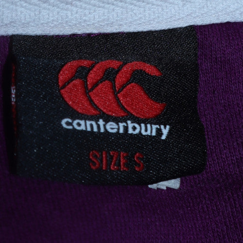 Canterbury Women's Purple Pullover Hoodie Size S Logo Print Cotton Blend