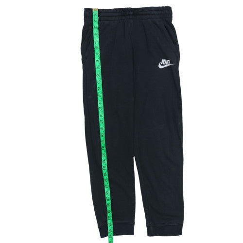 Nike Boys Black Jogger Trousers 13-14 Years Fleece Tapered Fit Activewear