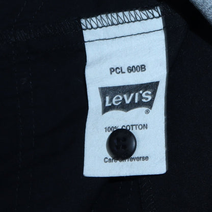 Additional view of Levi's girls’ black cotton full zip mid-length jacket, size L