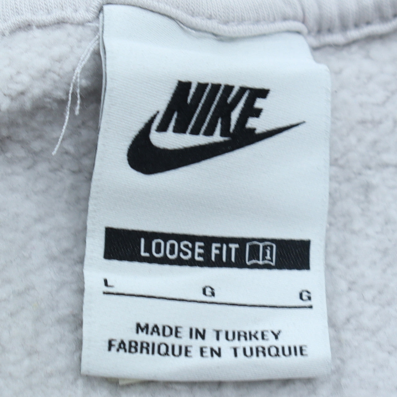 Nike Women’s Beige Colourblock Sweatshirt Size L Loose Fit