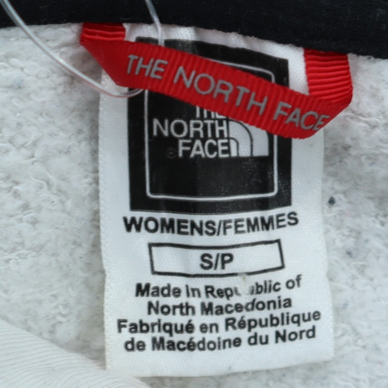 The North Face Womens Black White Small 1/4 Zip Hooded Sweatshirt