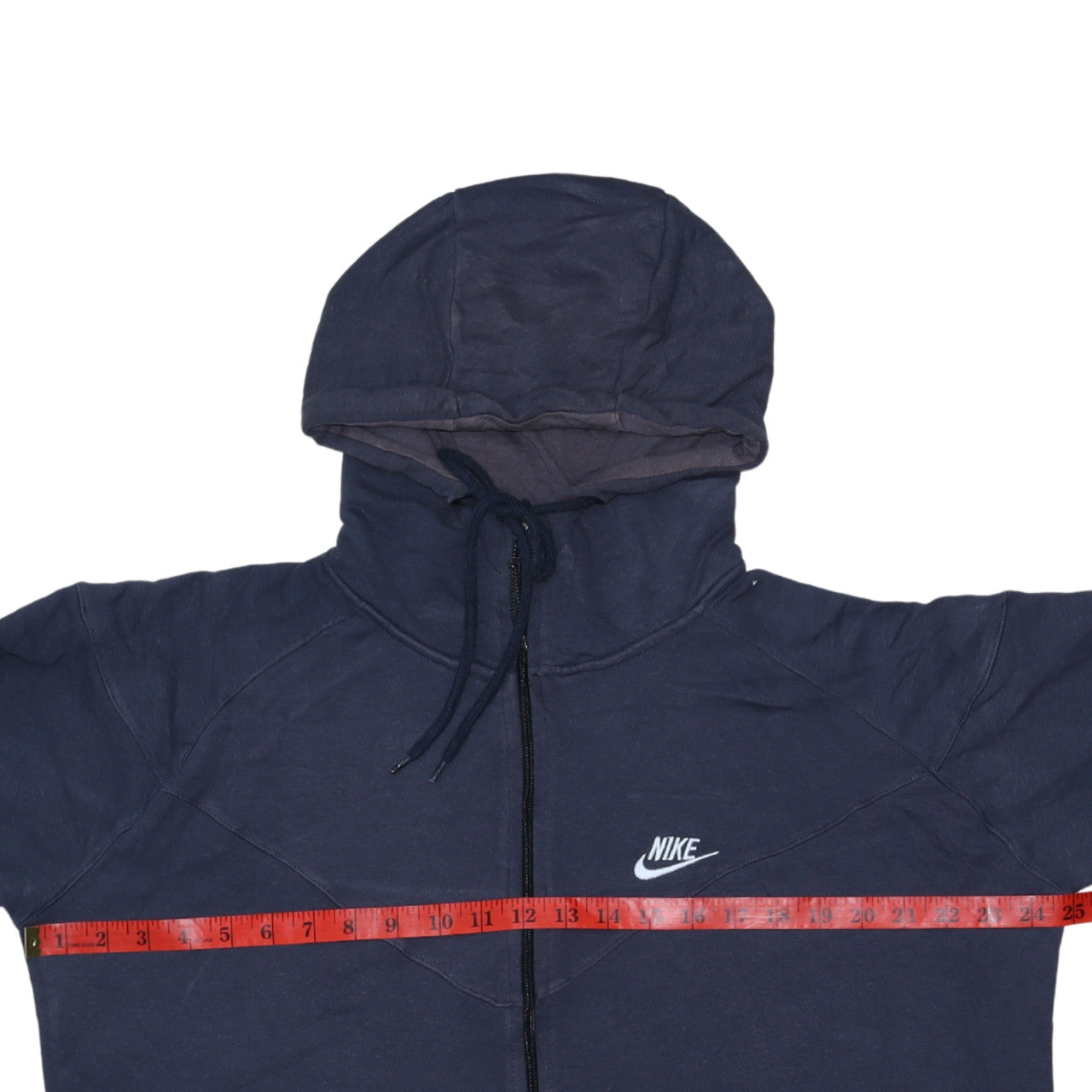 Nike Men's Blue 2XL Full Zip Hoodie Sweatshirt Cotton