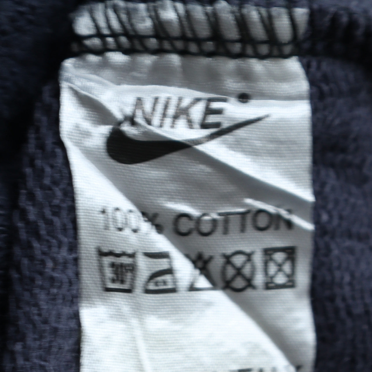Nike Men's Blue 2XL Full Zip Hoodie Sweatshirt Cotton
