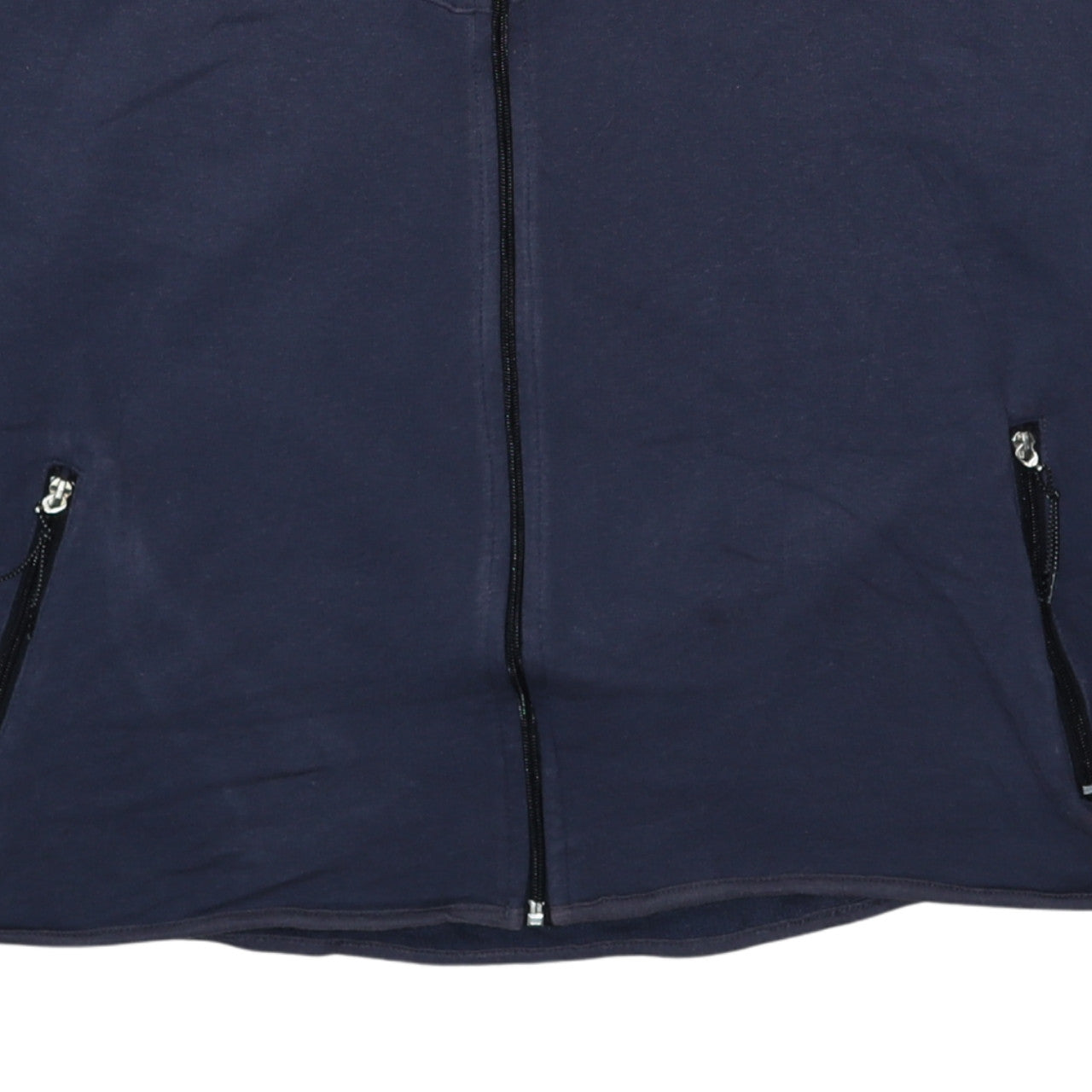 Nike Men's Blue 2XL Full Zip Hoodie Sweatshirt Cotton